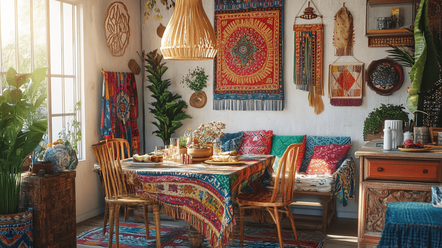 Matsal i boho-stil: Kreativa designidéer