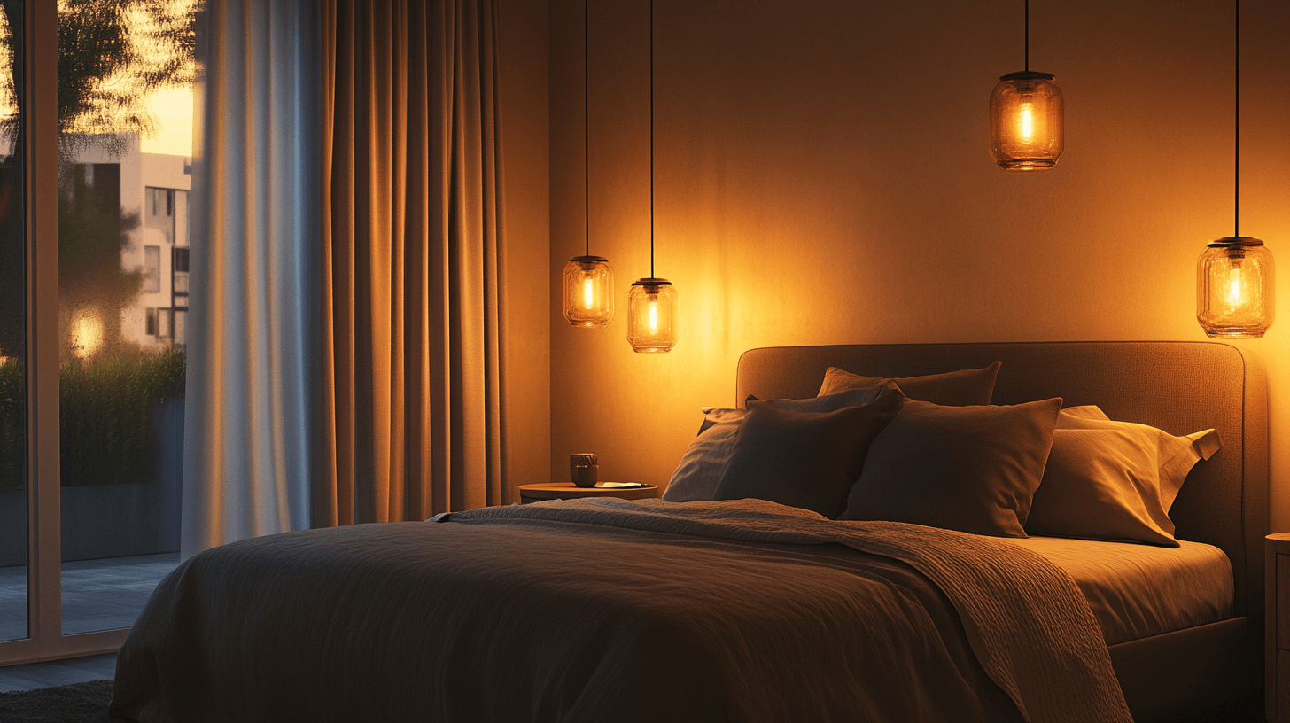 Hänglampor i sovrummet: För en avslappnad atmosfär