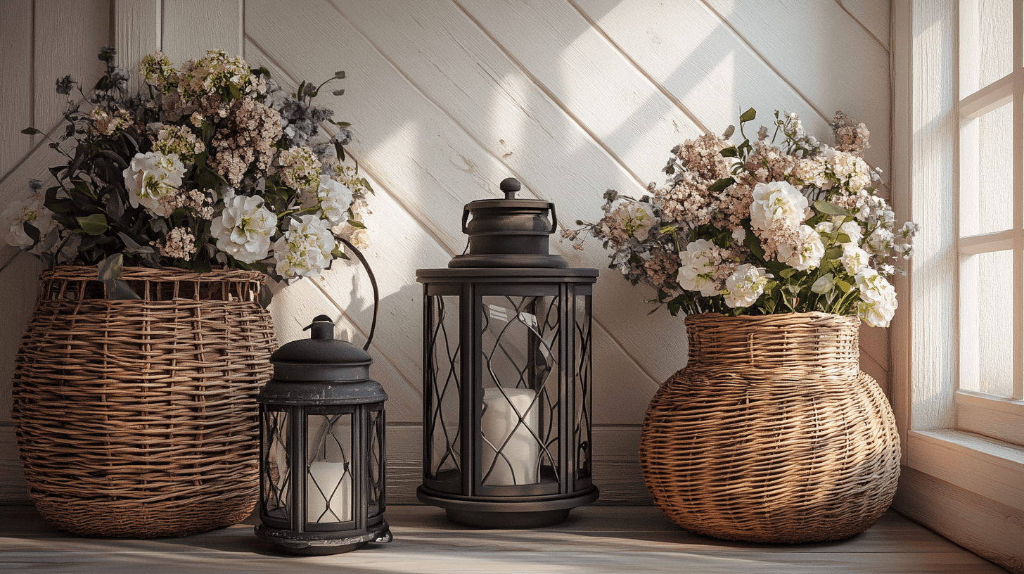 Dekoration i lantlig stil