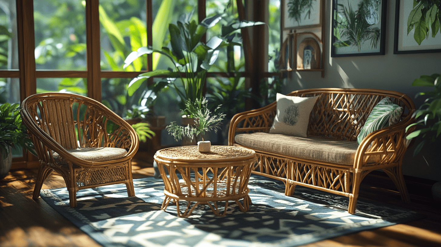 Naturmaterialer: Basen för Tropical Boho-stilen
