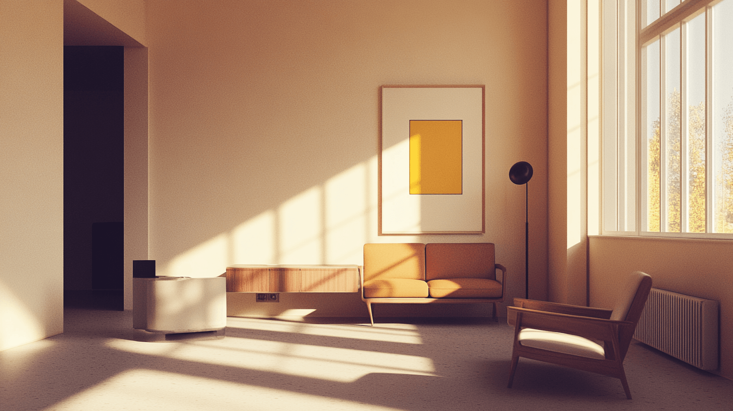 Dekoration i Bauhaus-stil: Mindre är mer