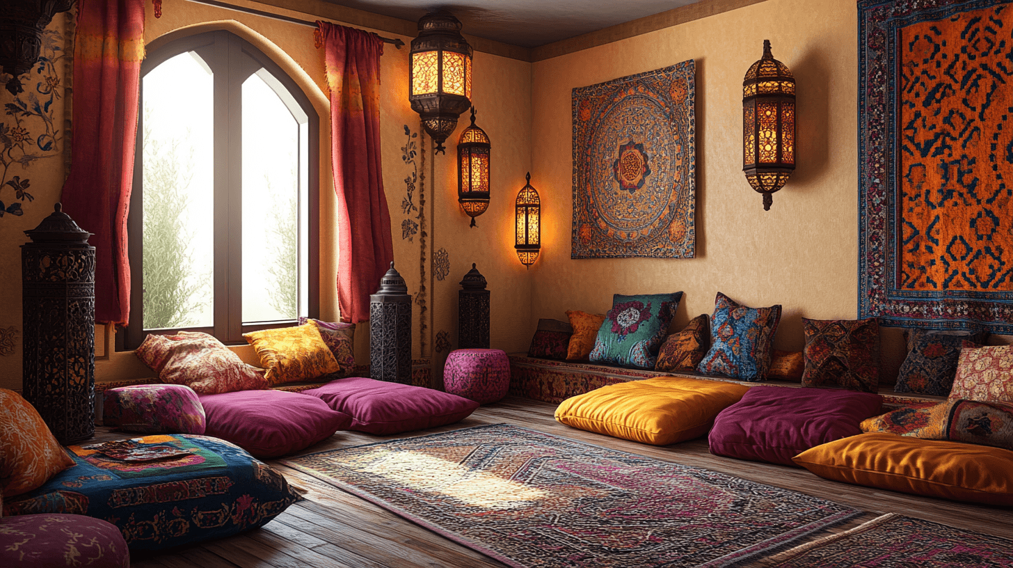 Dekoration i orientalisk stil: Färger och mönster