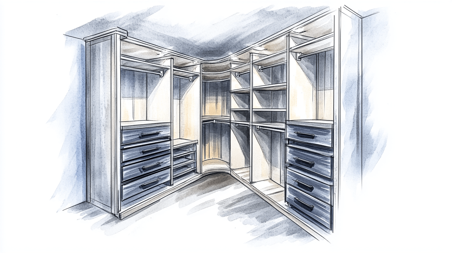 Planering och design av din walk-in-garderob