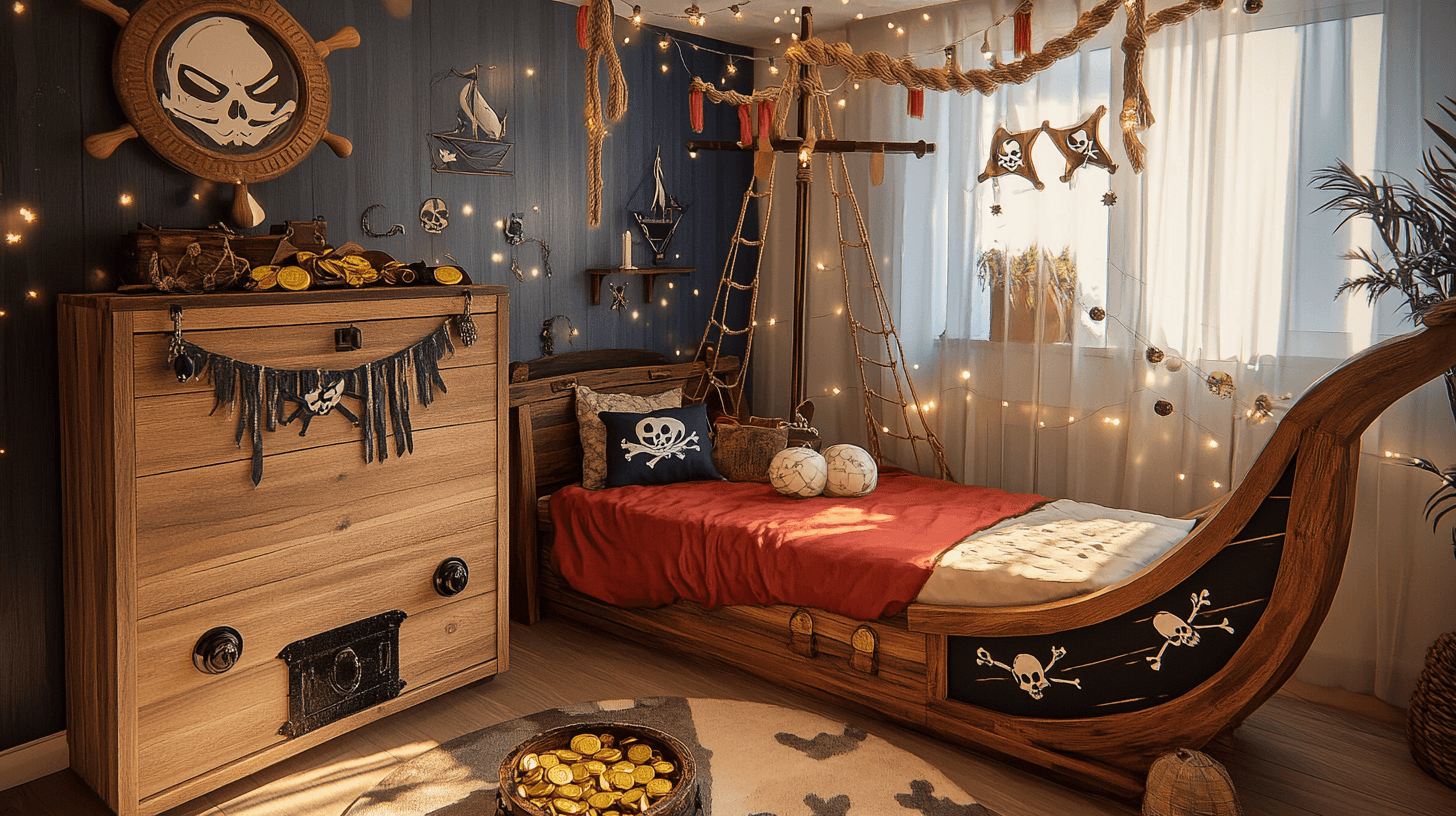 Barnrum i piratstil: Äventyrliga designidéer