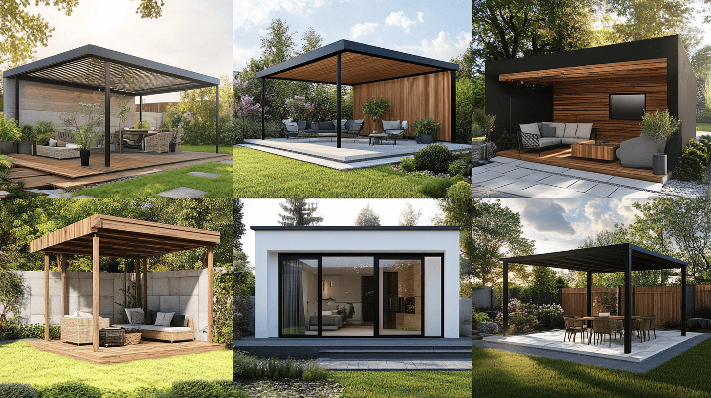 Design och stilar för terrassöverdrag