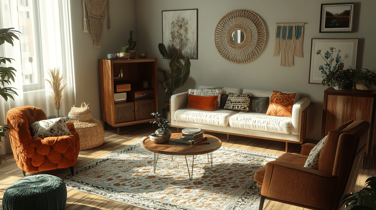 Möbler i boho-stil: Mix av gammalt och nytt