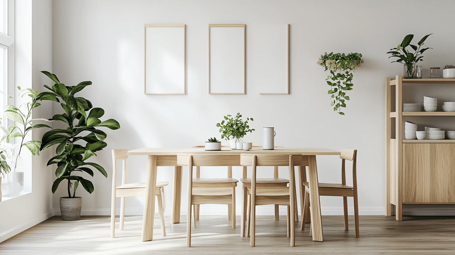 Matsal i skandinavisk stil: Minimalism och funktionalitet