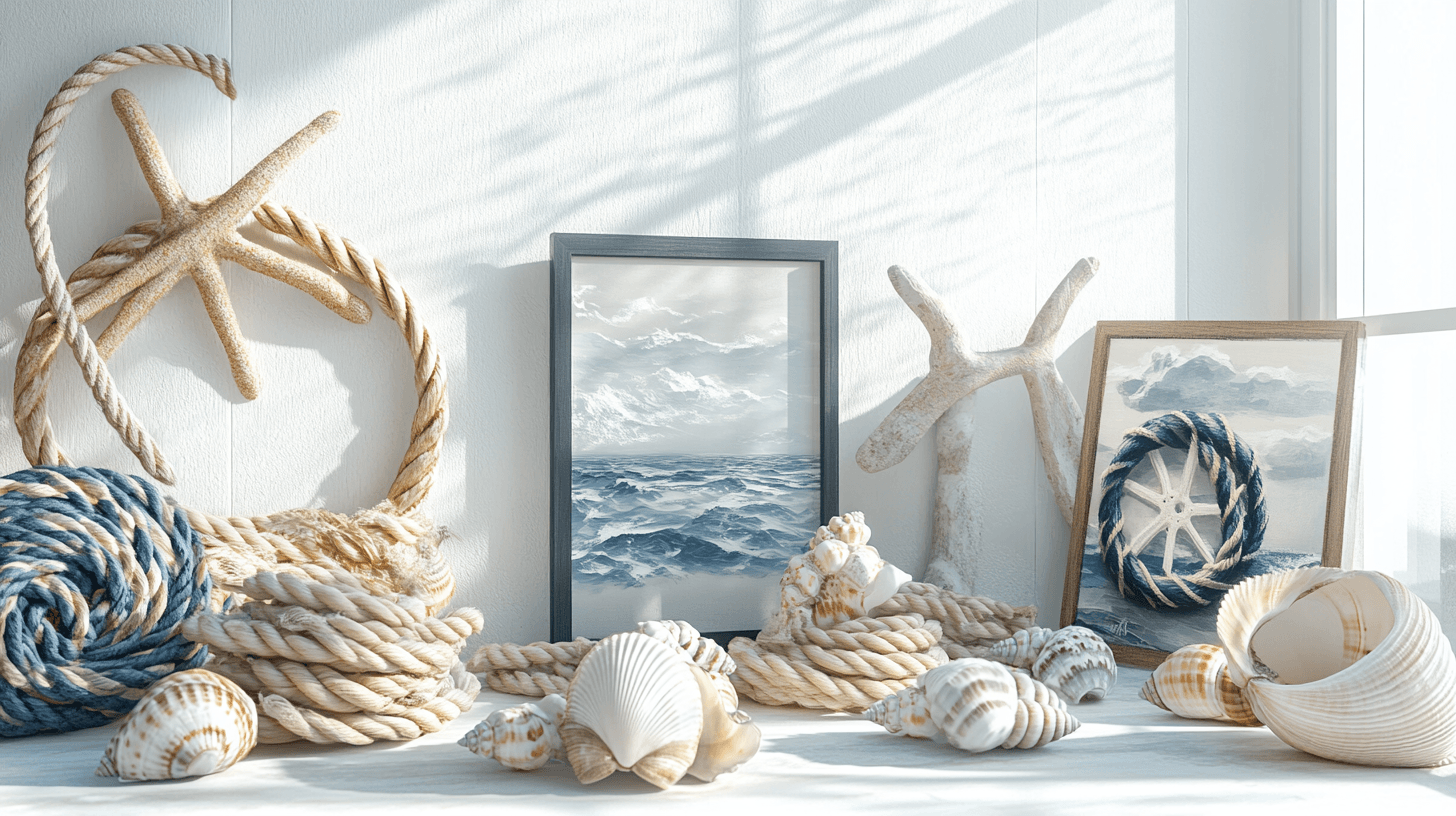 Dekorationer som kompletterar den Coastal Chic-looken