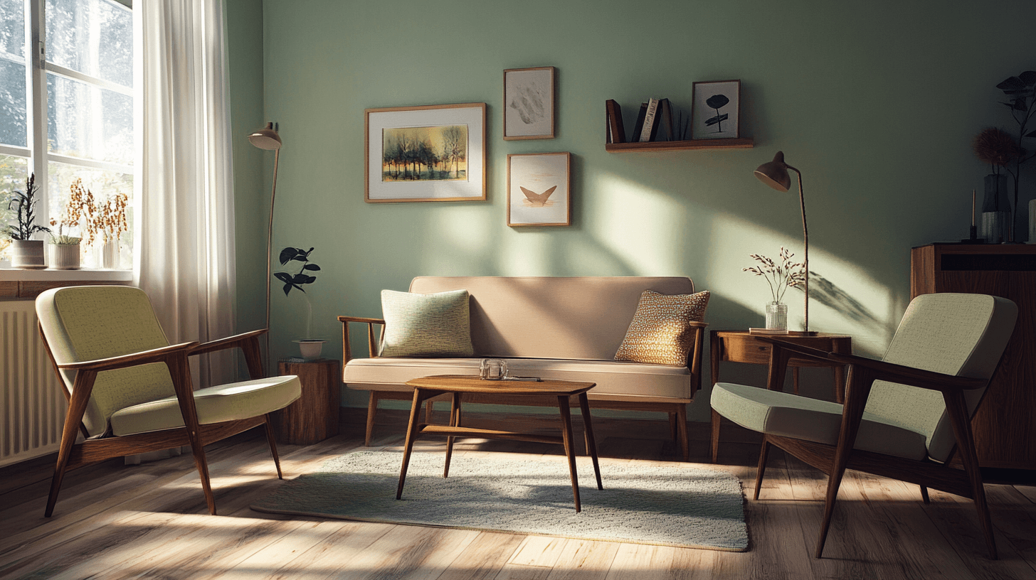 Möbler i nordisk vintage stil