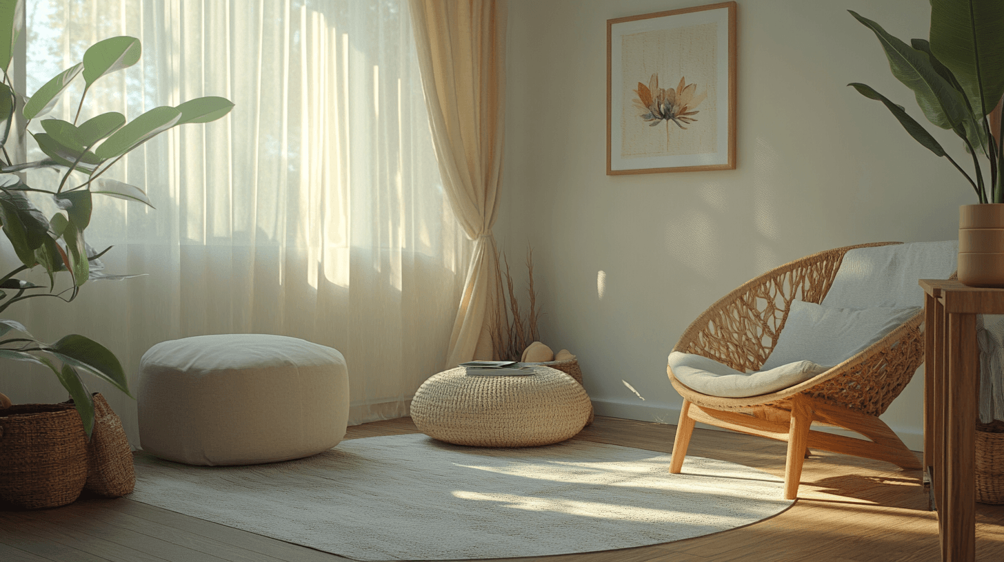 Möbler i Zen Boho-stil: Minimalism möter kreativitet