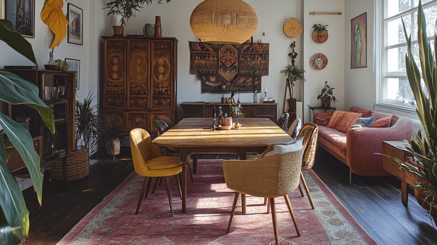 Möbler i boho-stil: Mix av gammalt och nytt