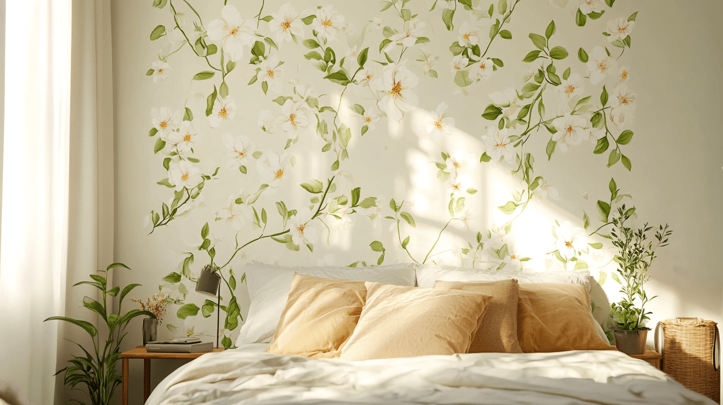 Blommiga designer för en naturlig atmosfär