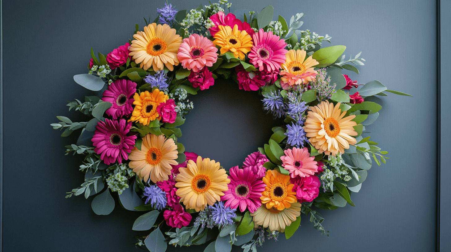 Färska blomsterkransar: Livliga färger och dofter