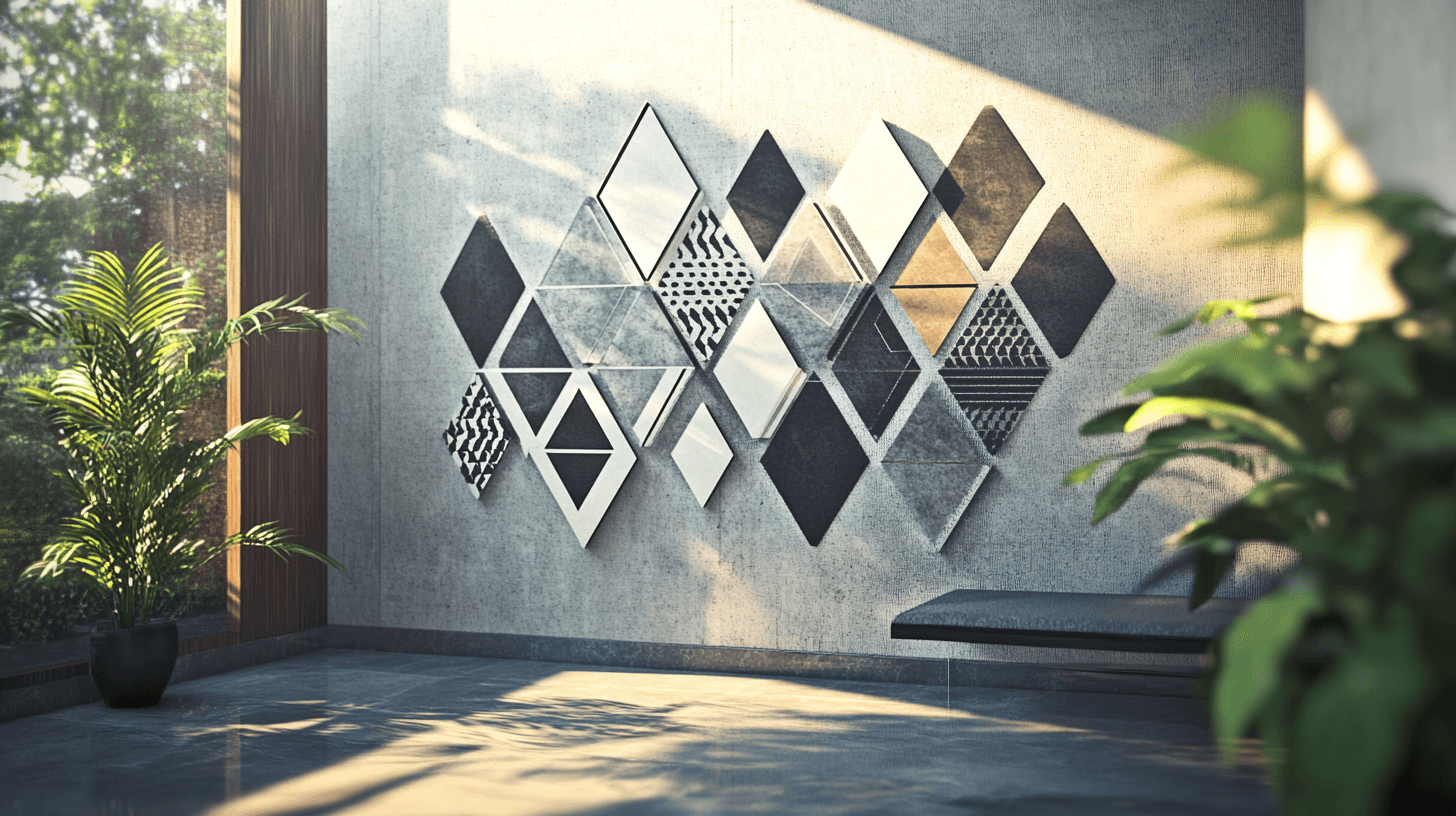 Väggdesign: Geometriska mönster för kreativa accenter