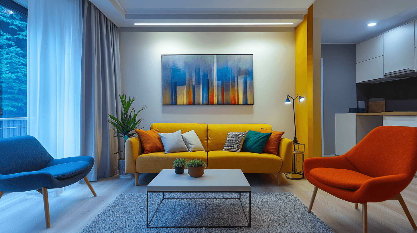 Färg- och ljusdesign för optisk rymd