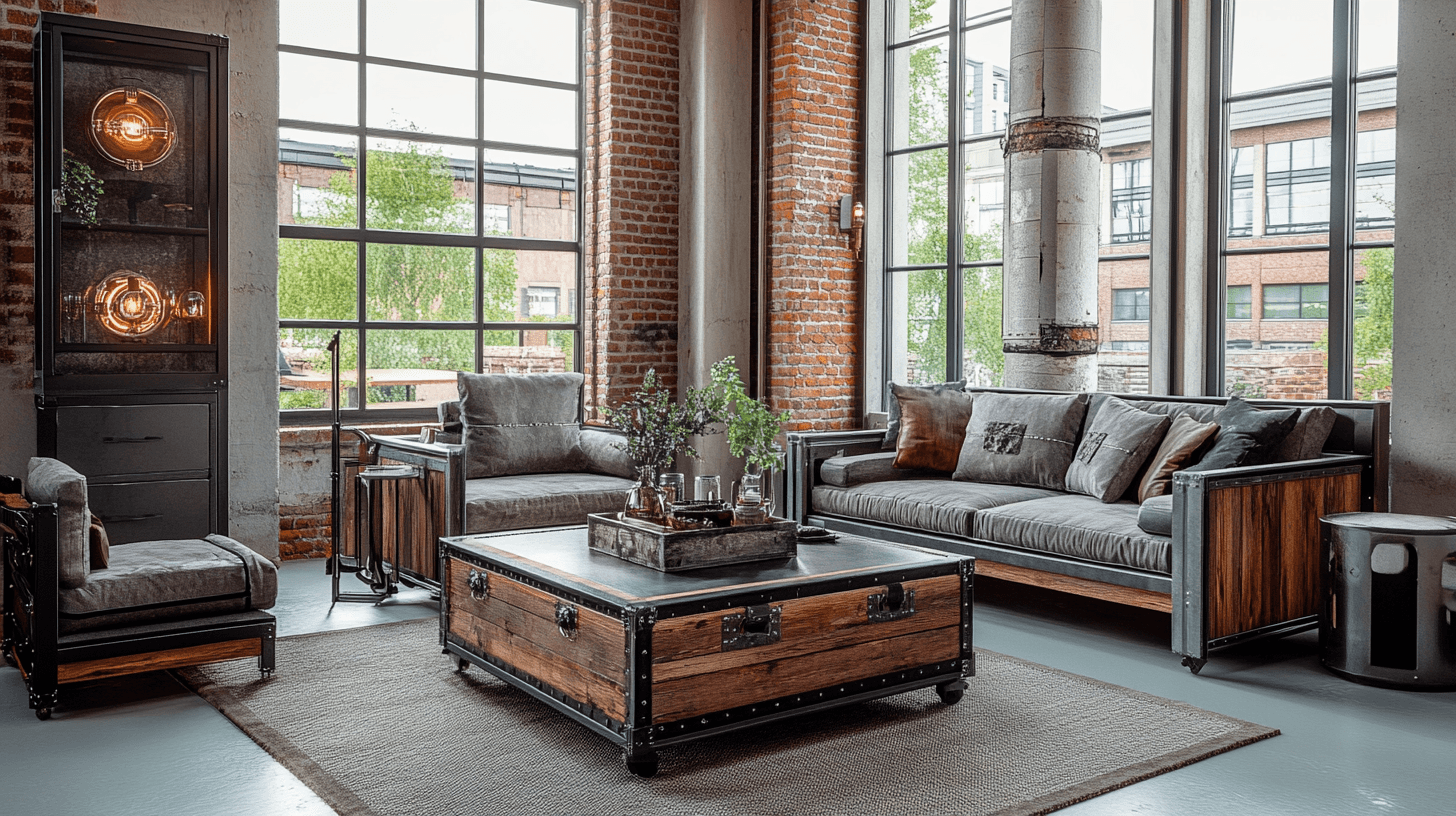 Industriell Chic: Robusta material stilfullt kombinerade