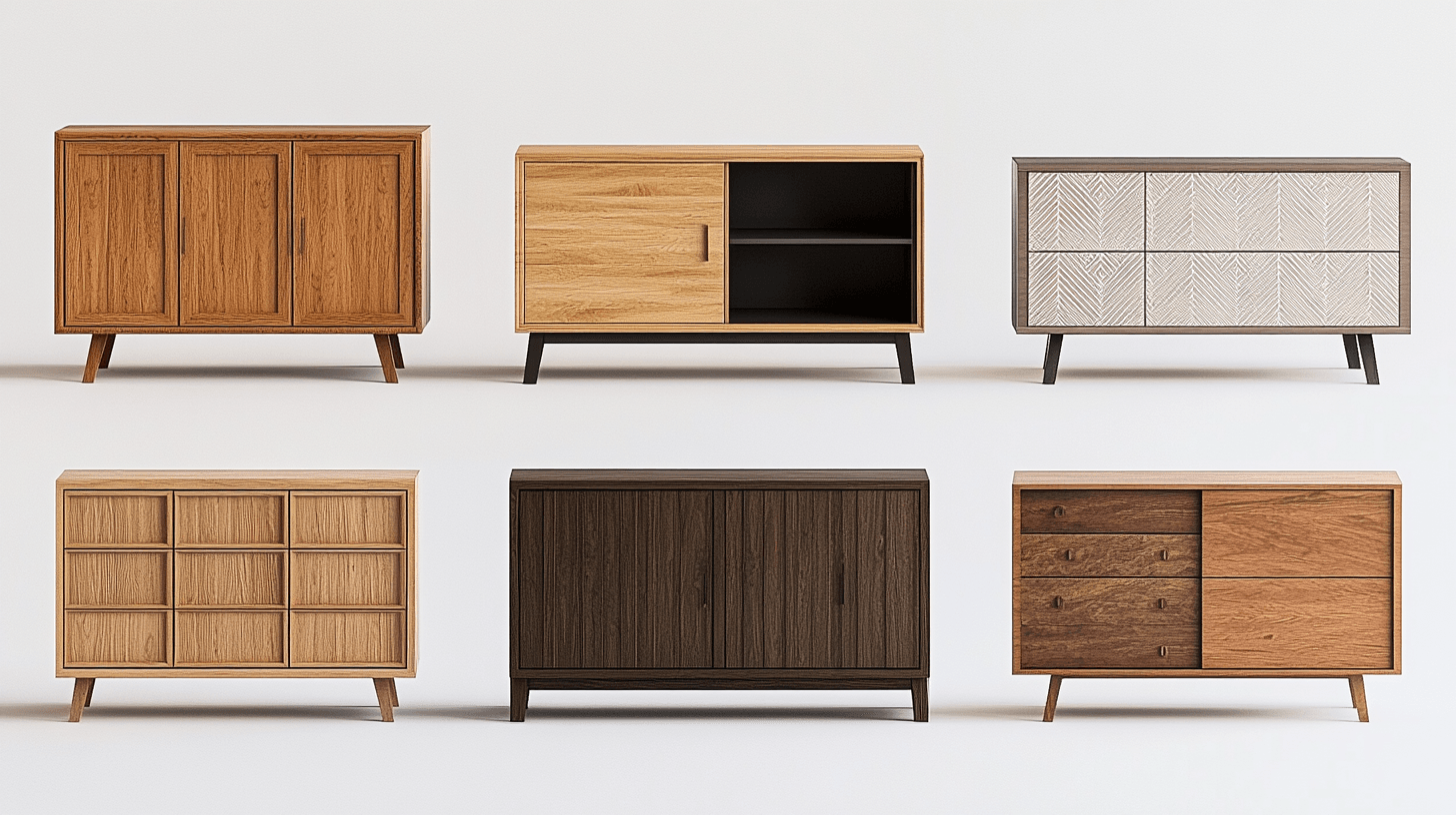 Designvarianter av sideboards