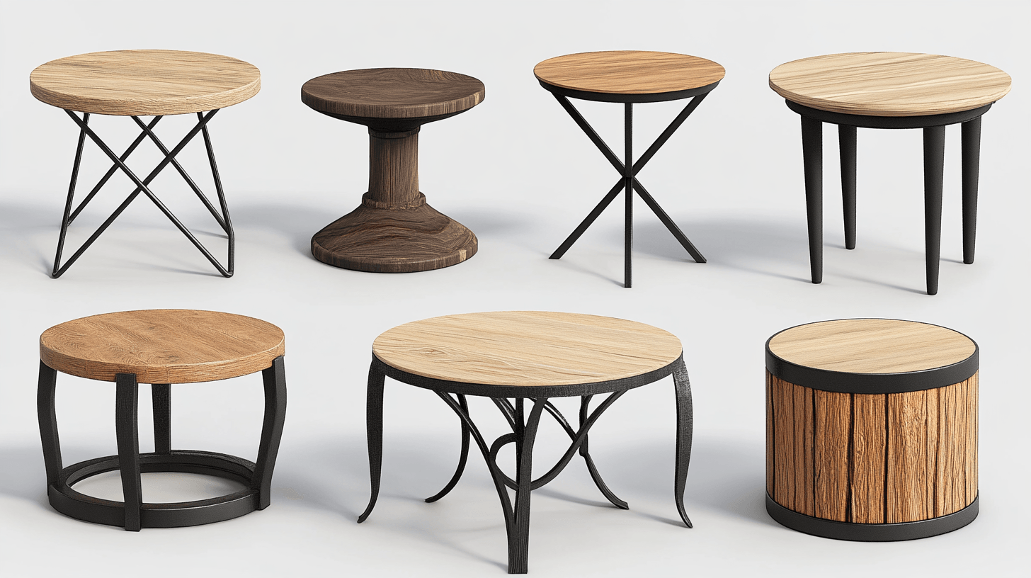 Designer och material: Sidobord för varje stil