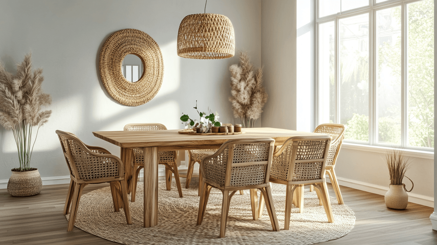 Möbler av naturmaterial: Grunden för Natural Chic