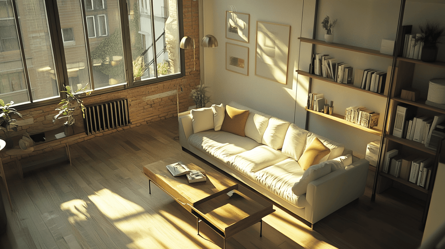 Möbler för loft-vardagsrummet: Stilfulla och funktionella
