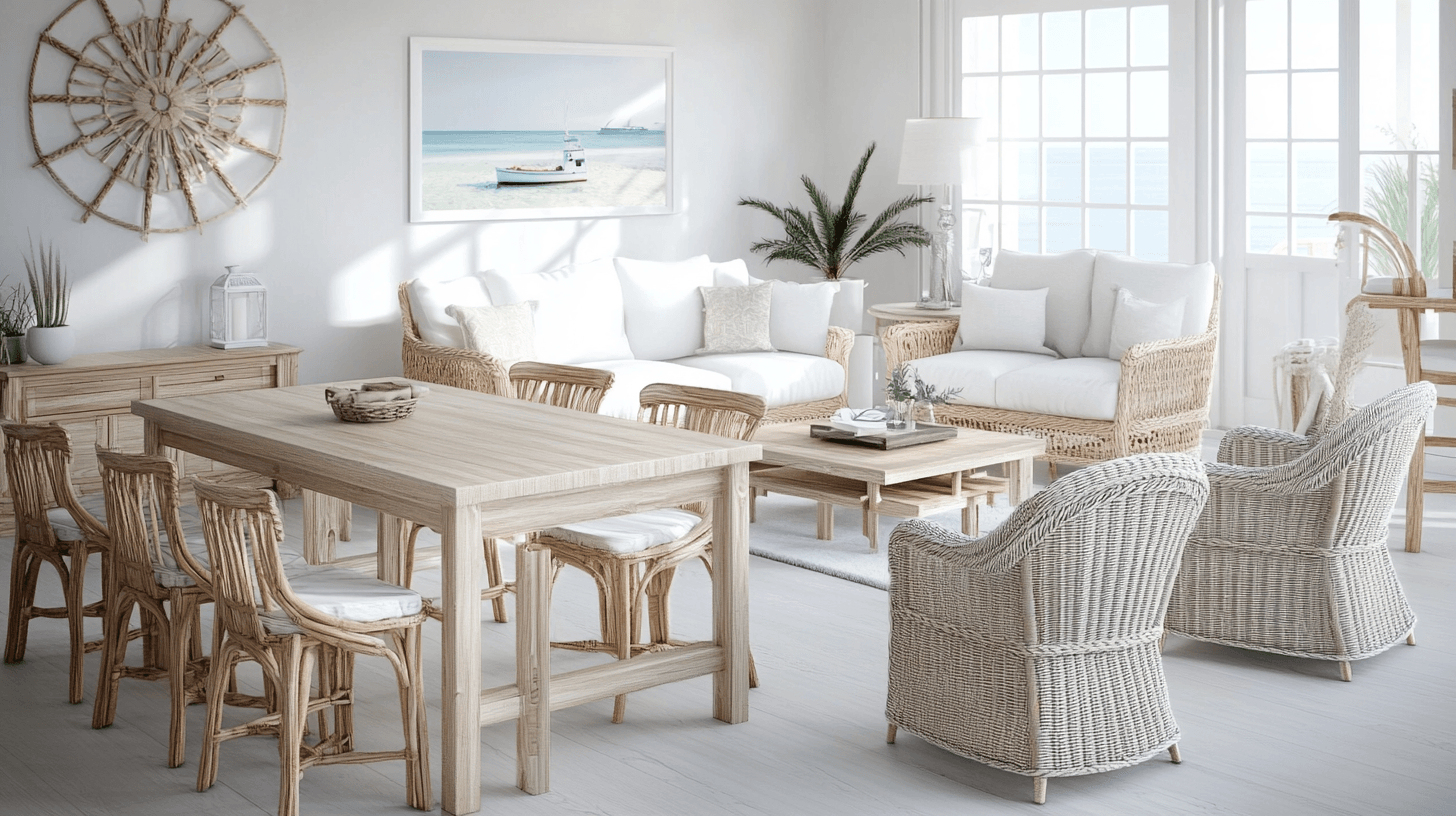 Möbler i Coastal Chic stil