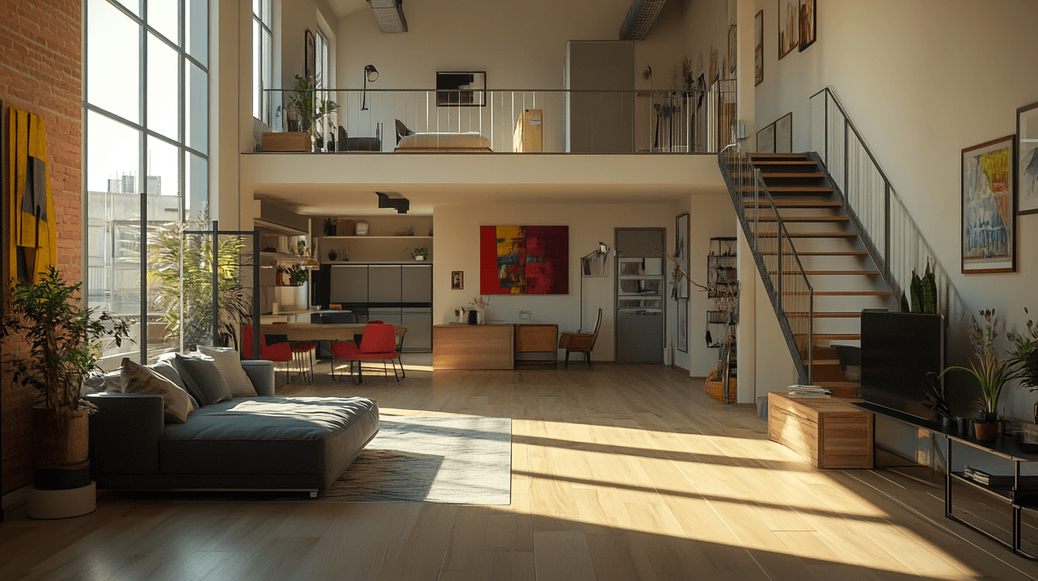Färgkoncept för loftlägenheter: Utforma öppna utrymmen med stil