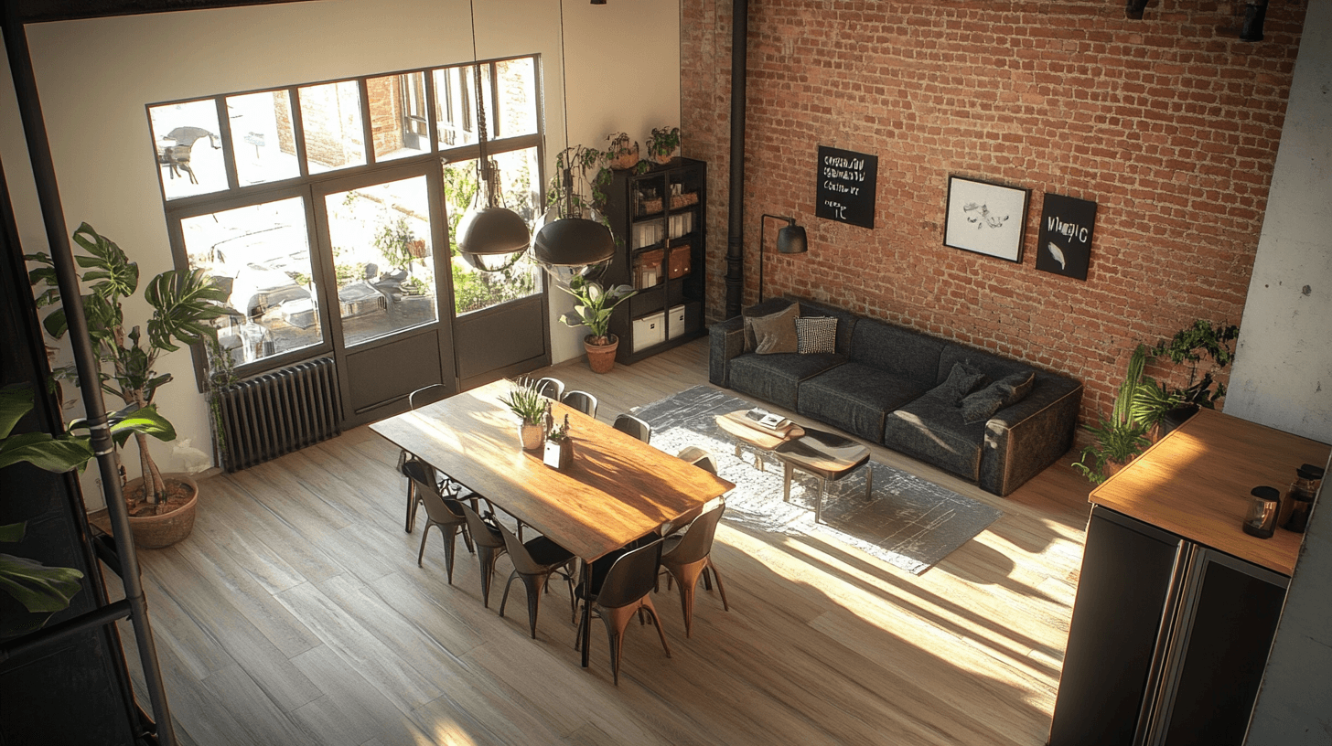 Öppet boende: Rumdesign i loftstil