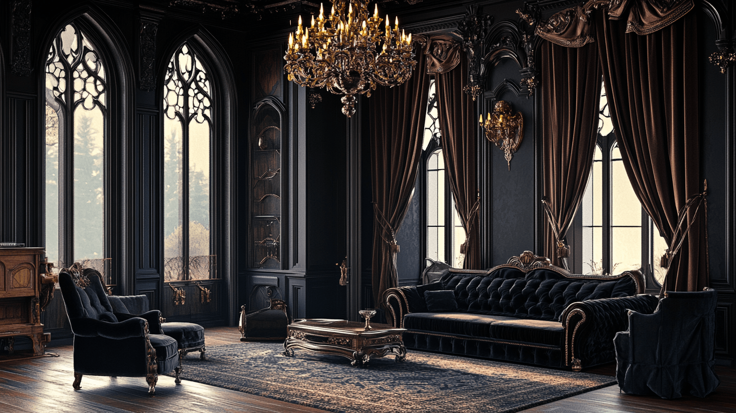Gothic Revival: Mörka färger och praktfulla detaljer