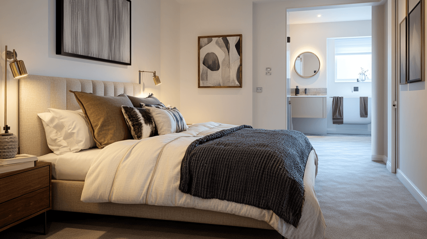 Sovrum med badrum en suite: lyx och komfort perfekt förenade