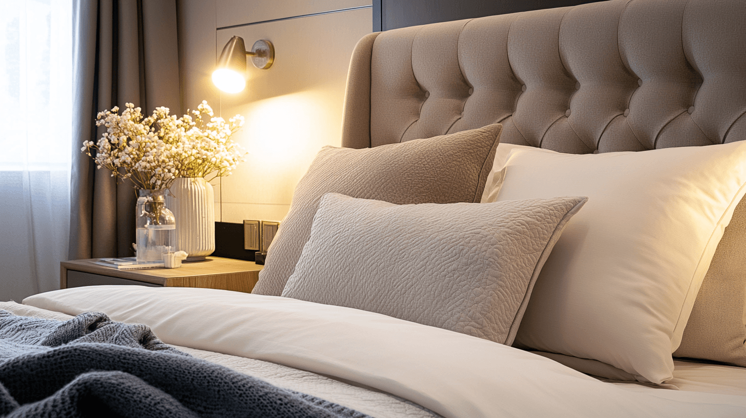 Olika designer av vadderade sängar
