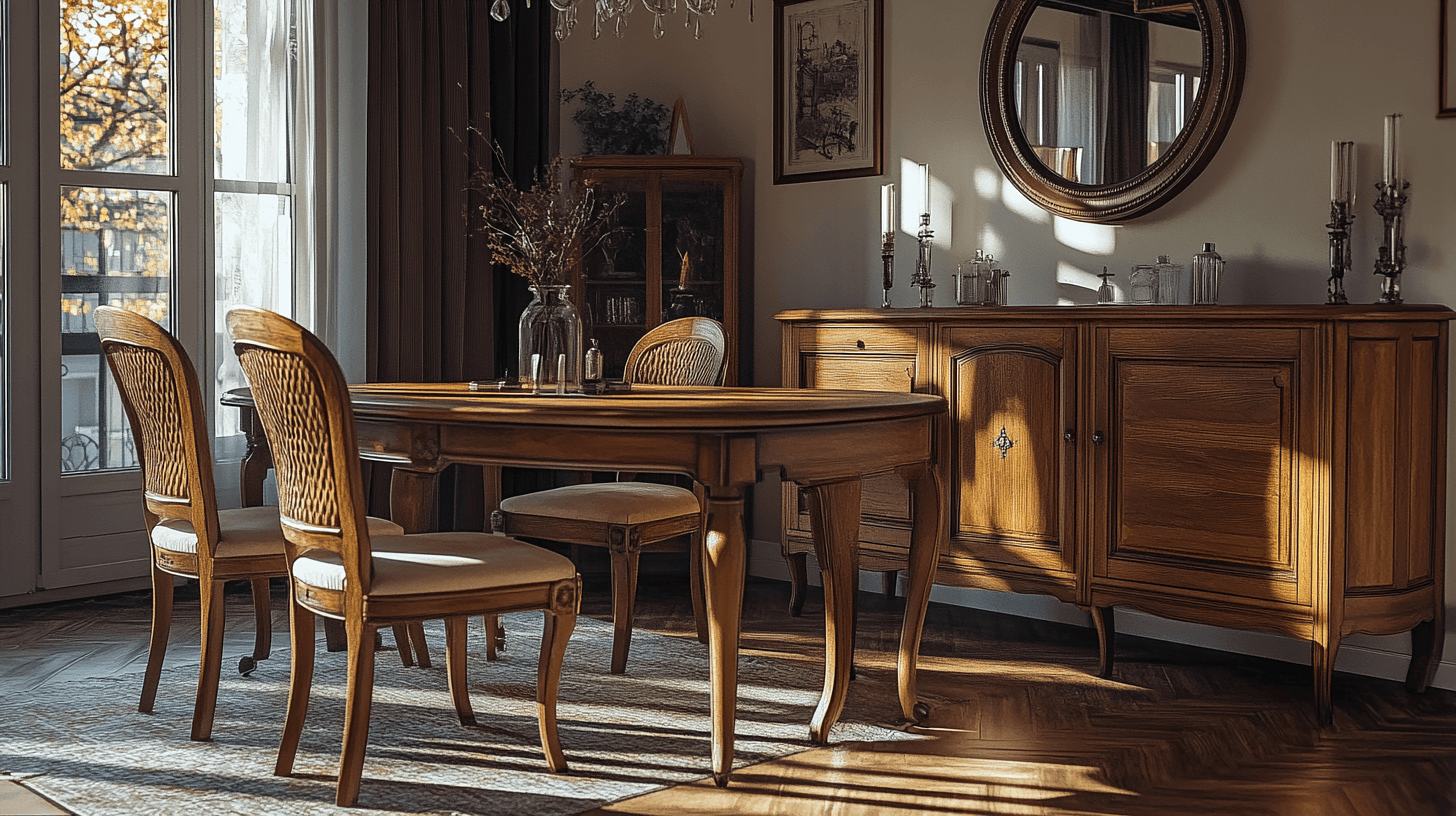 Möbelklassiker för matsalen i vintage-stil