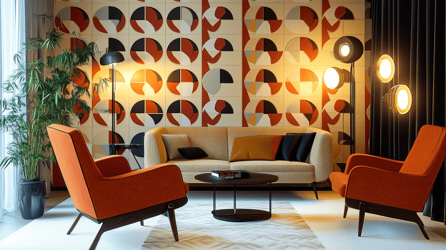 Dekorationselement i Mid-Century Modern stil