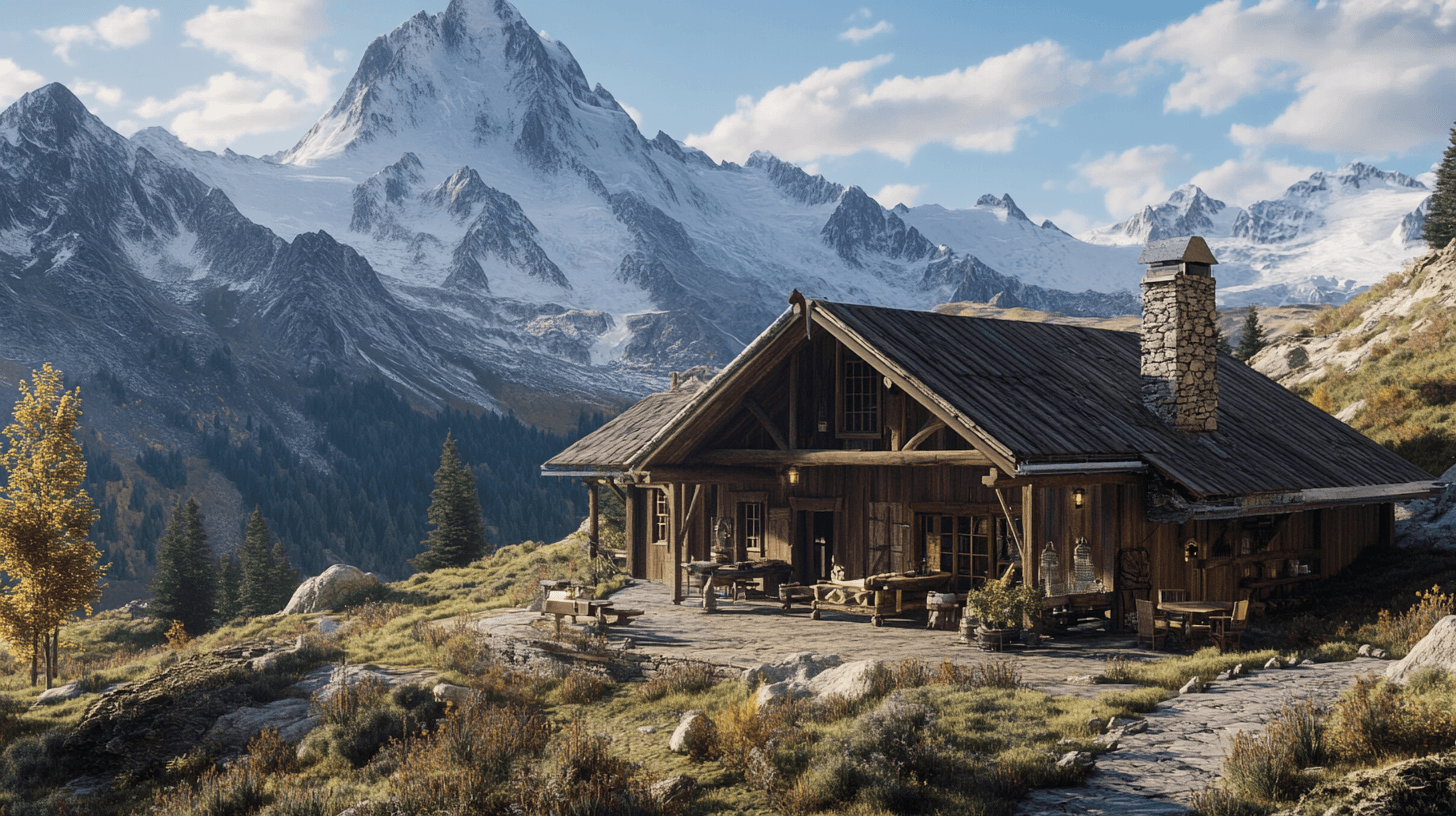 Mountain Lodge: Rustik och mysig i bergen