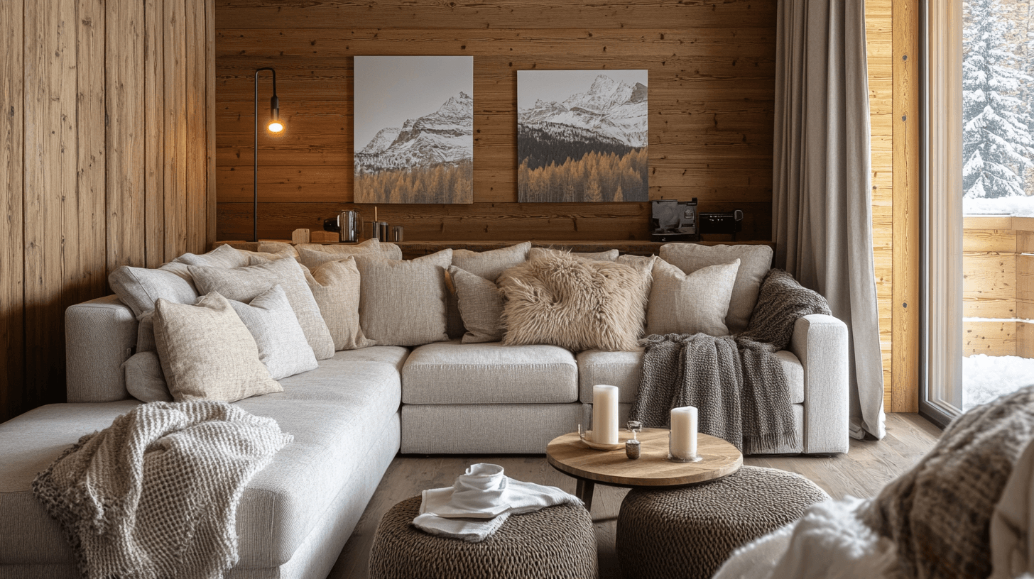 Dekorationselement för bergen chic
