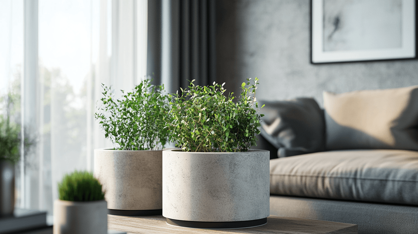 Integrering av betongplanter i ditt hem