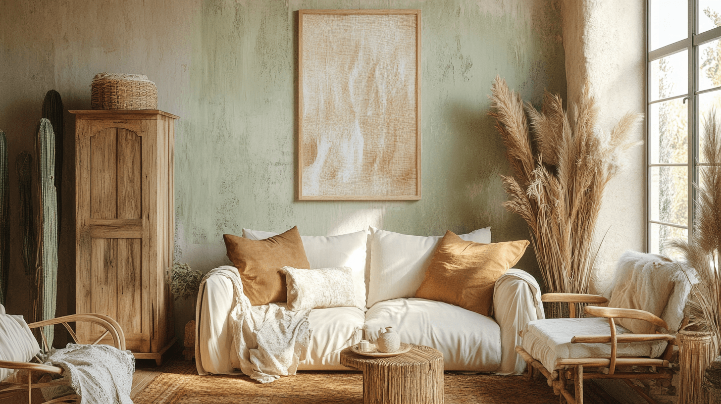 Färger och material i boho-stil: Naturligt och livfullt