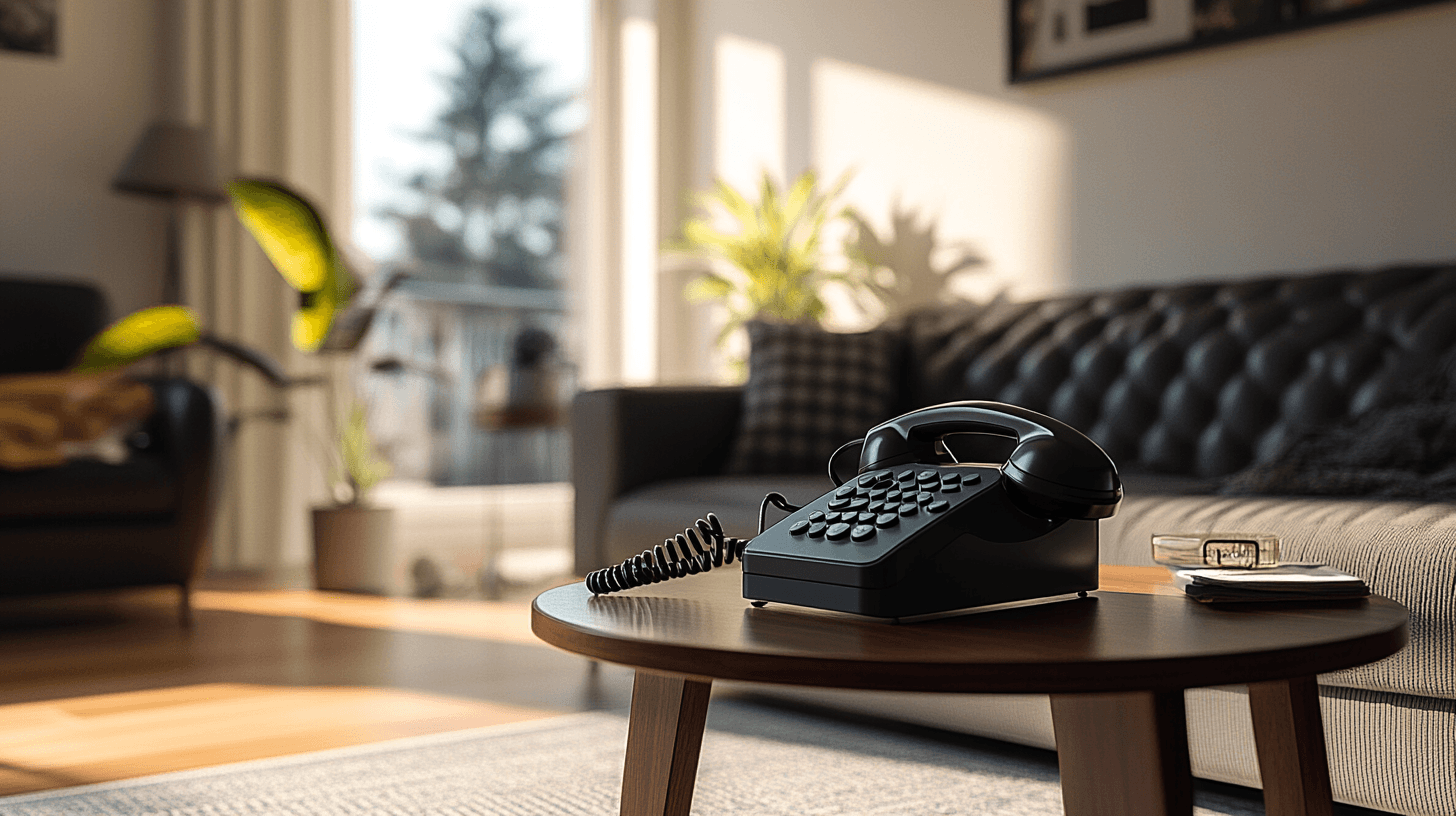 Olika stilar av telefonbord