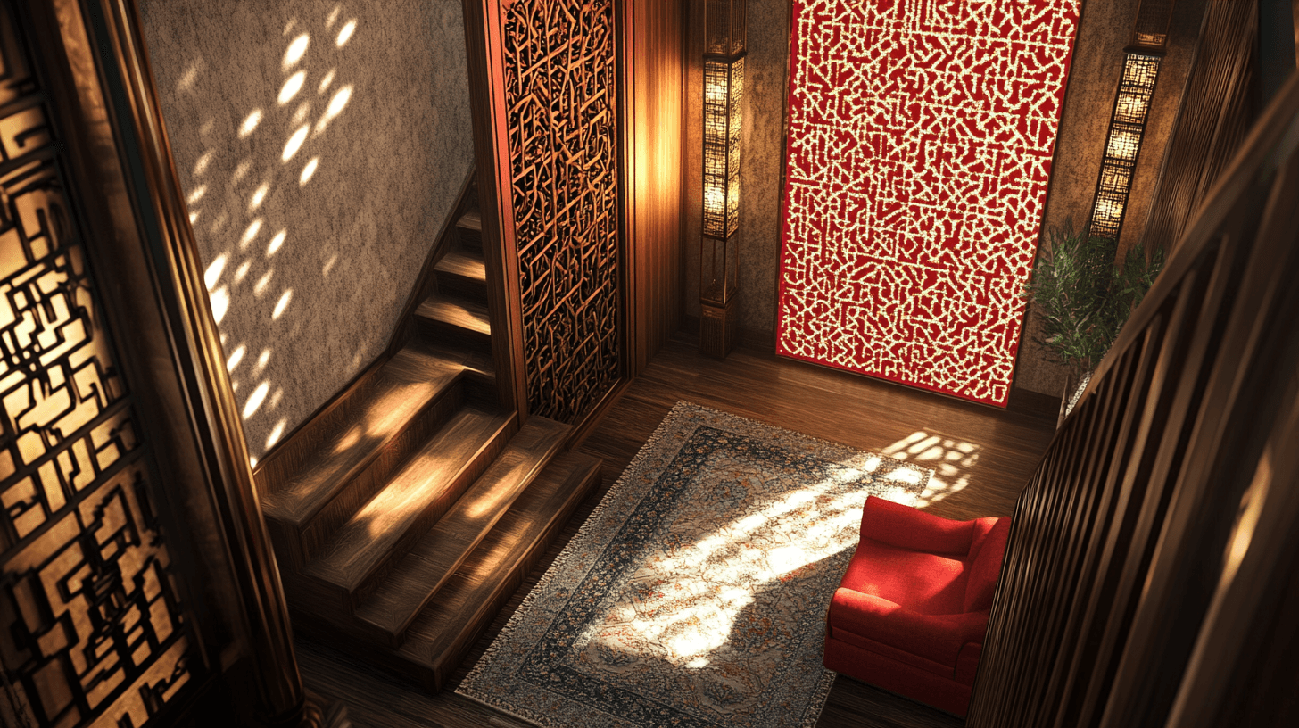Dekorationer och tillbehör i modern orientalisk stil