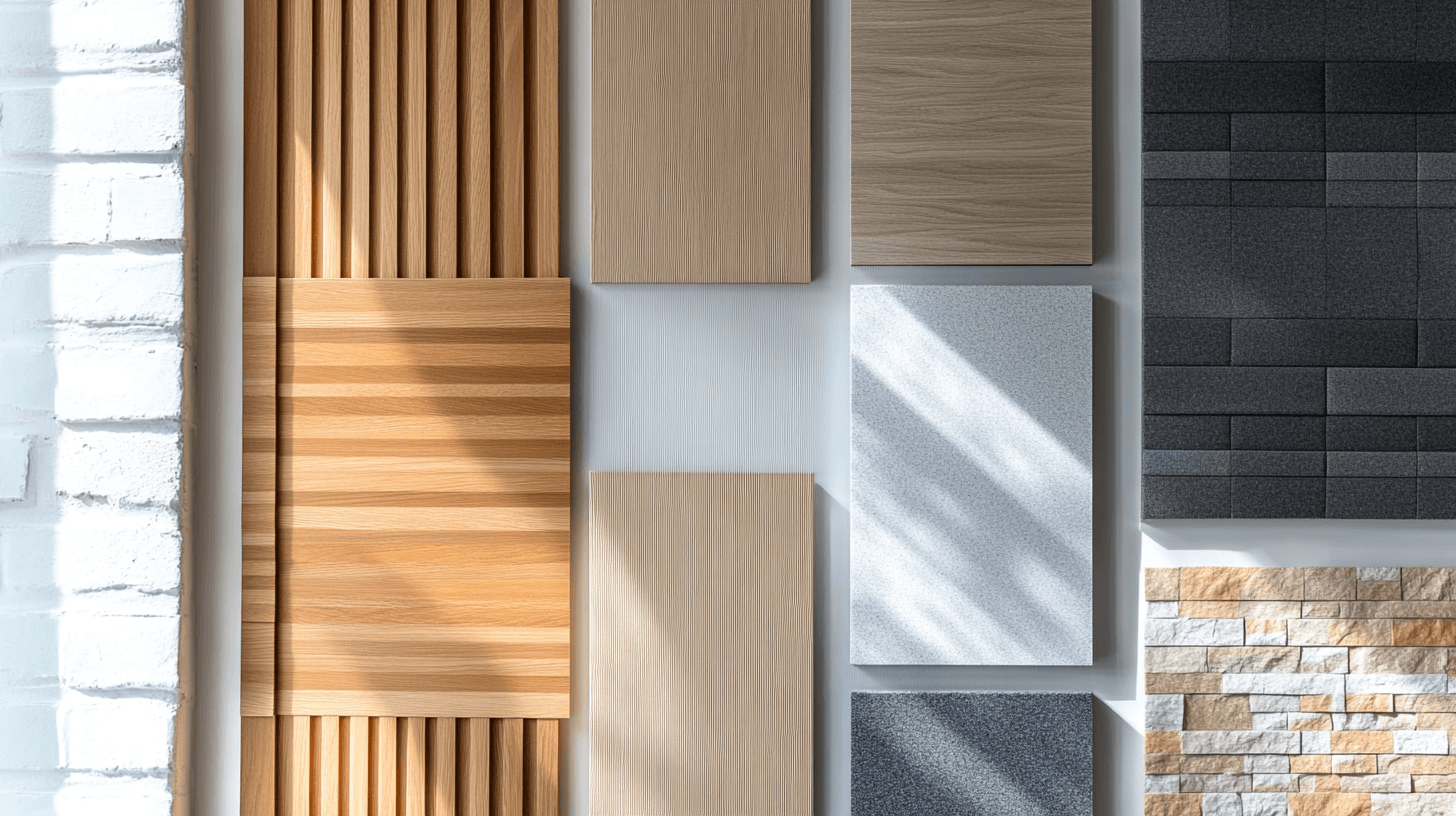 Olika material och design av akustiska paneler