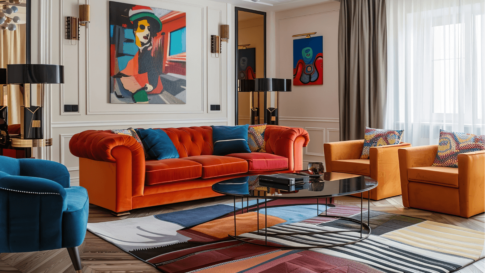 Inredningsstilar som perfekt kompletterar Dopamine Decor