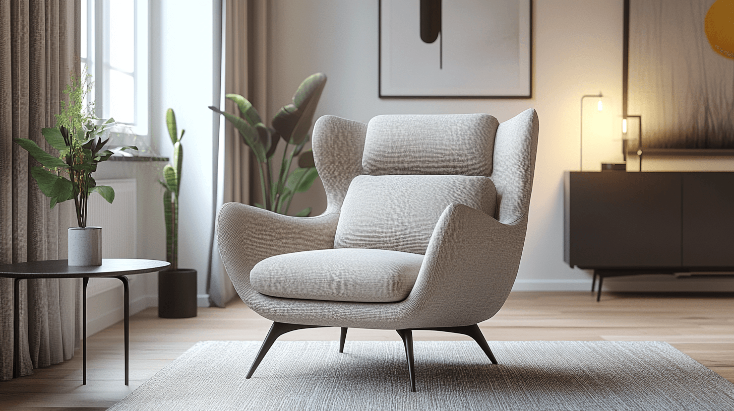 Moderna stoppade fåtöljer: Trendiga designer för ditt hem