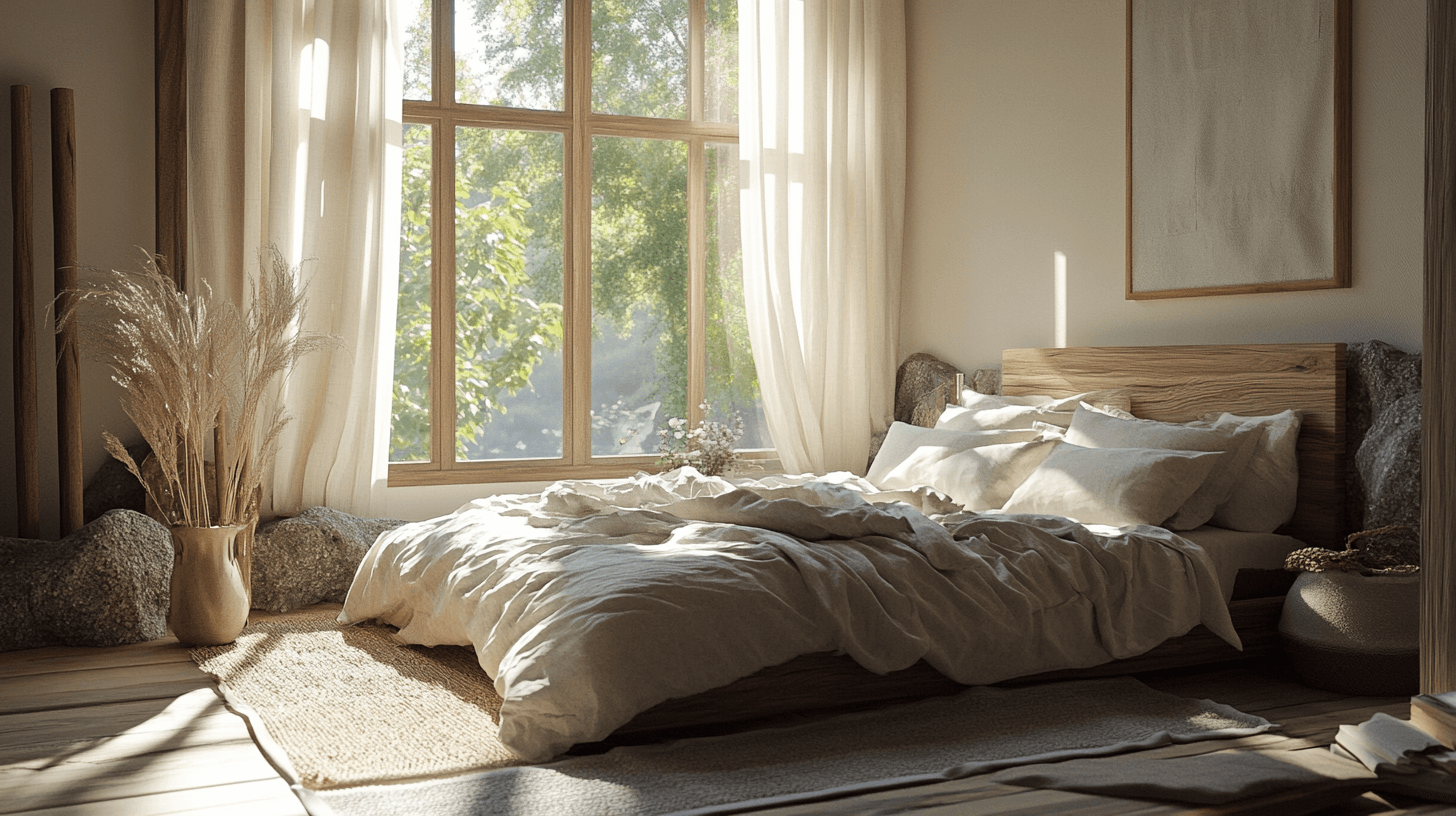 Sovrum med naturmaterial: Hållbarhet möter design