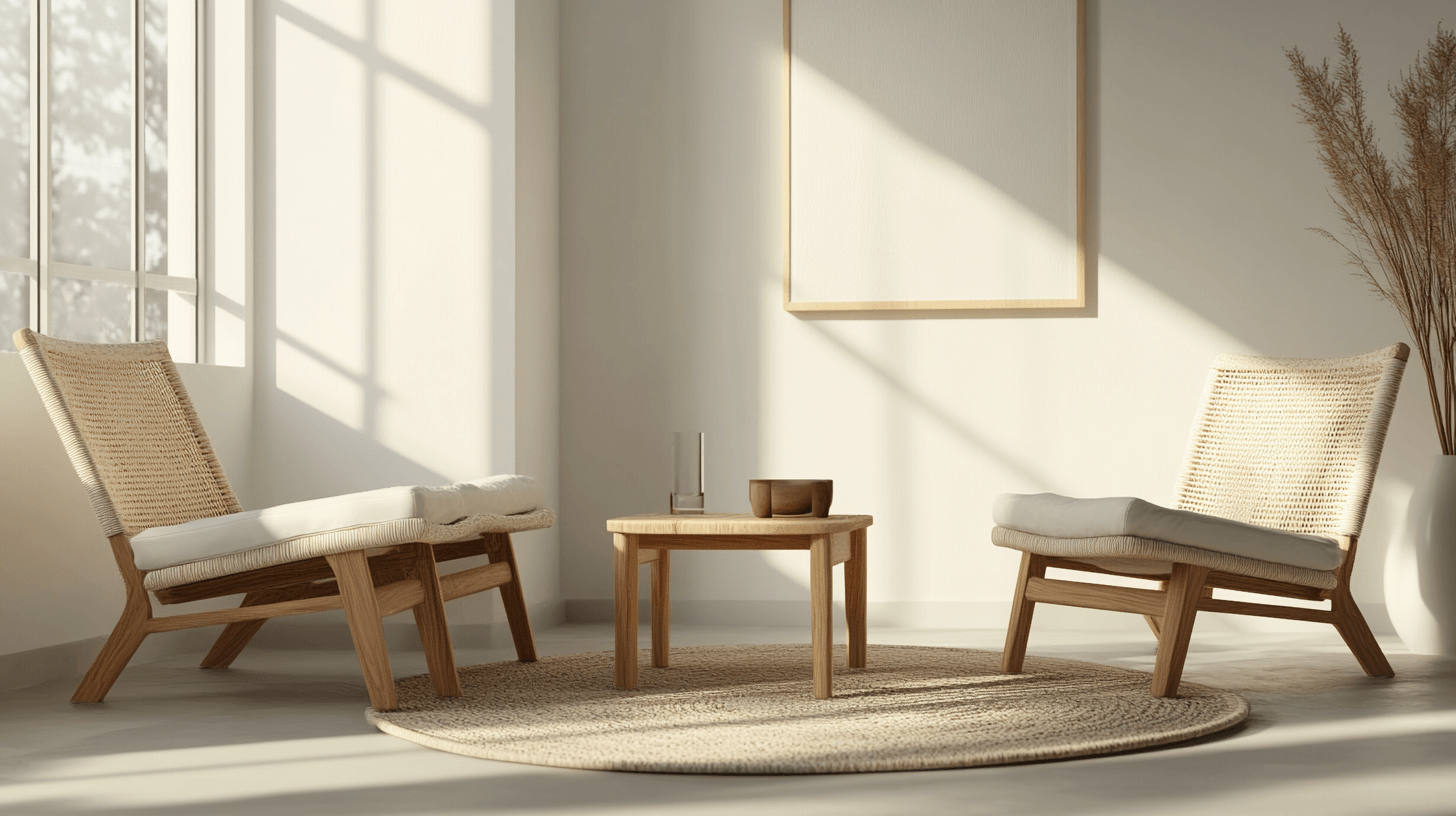 Minimalistiska möbler för ett städat hem