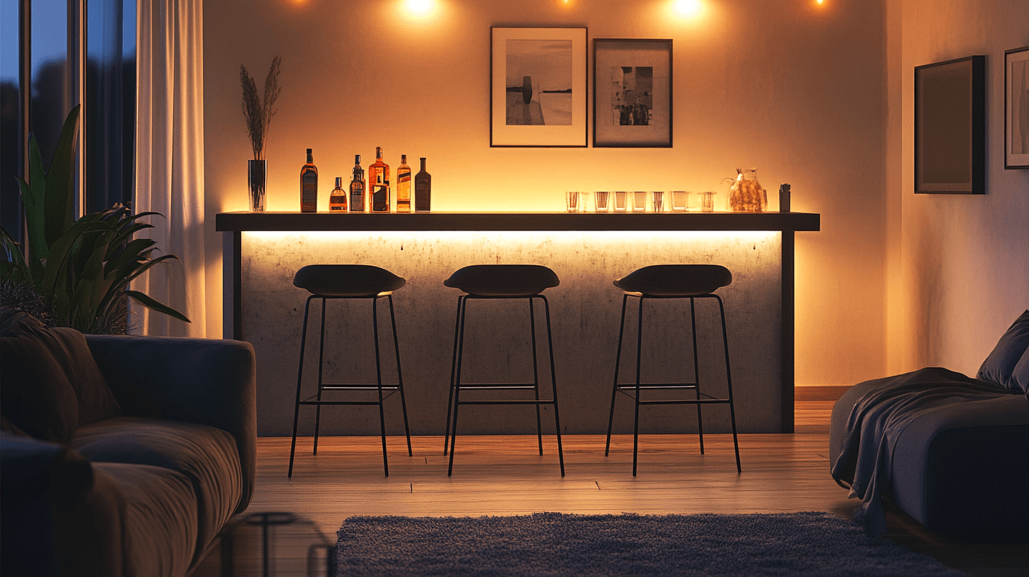 Bar-feeling hemma: Bartabeller och barstolar