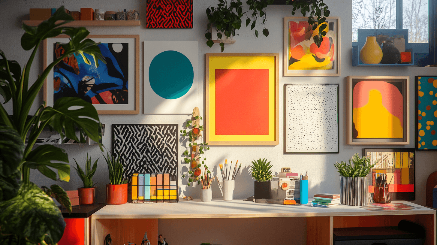 Dekoration i hobbyrummet: Sätta kreativa accenter