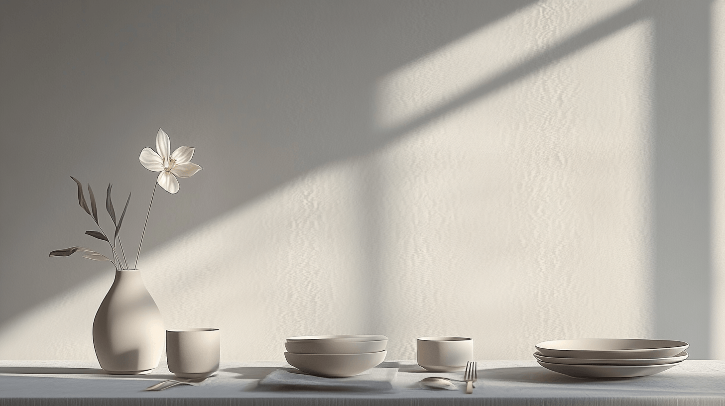 Minimalistisk bordsdekoration: Mindre är mer