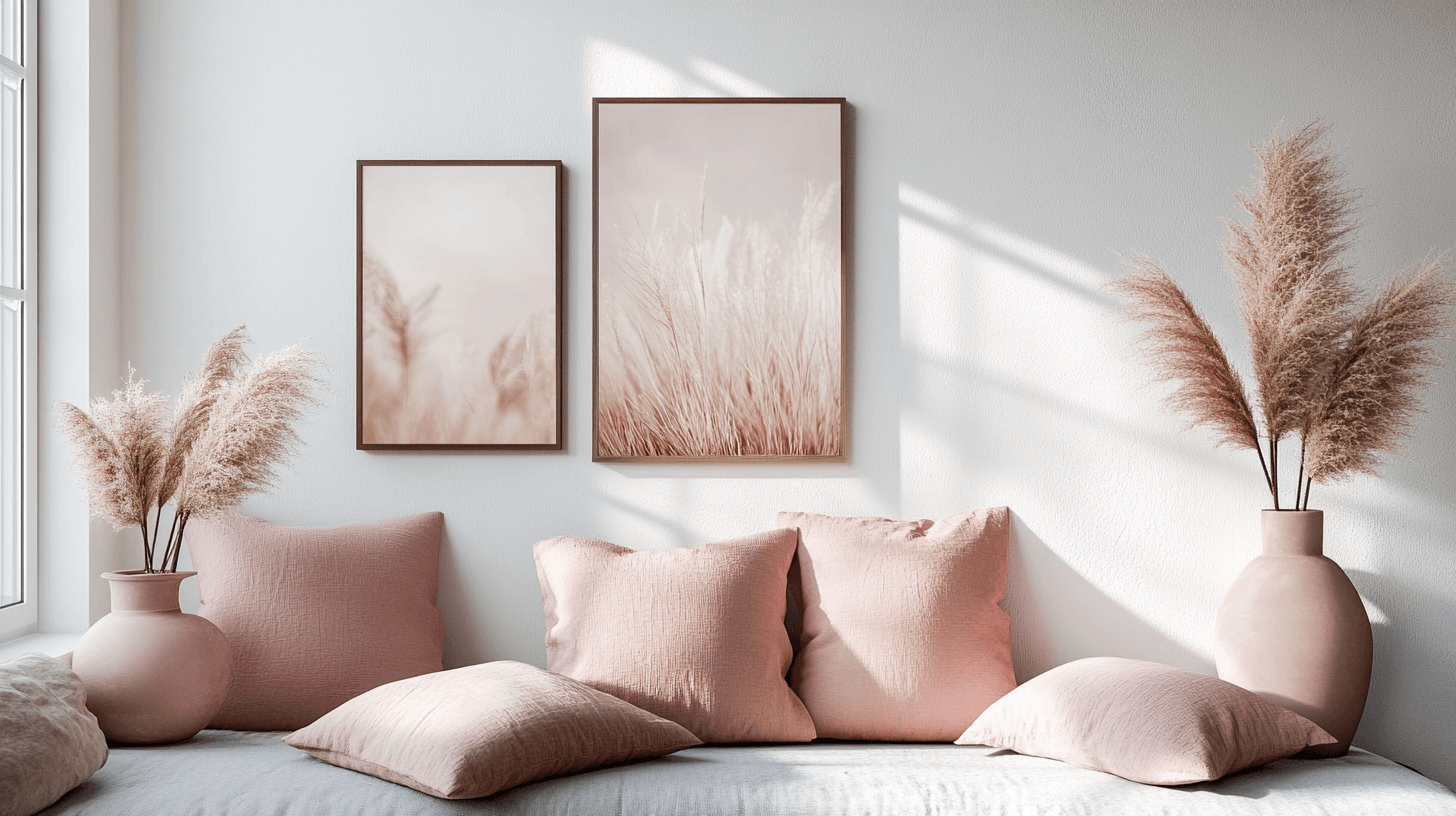 Dekoration i mjuk rosa: Mjuka detaljer för en harmonisk atmosfär
