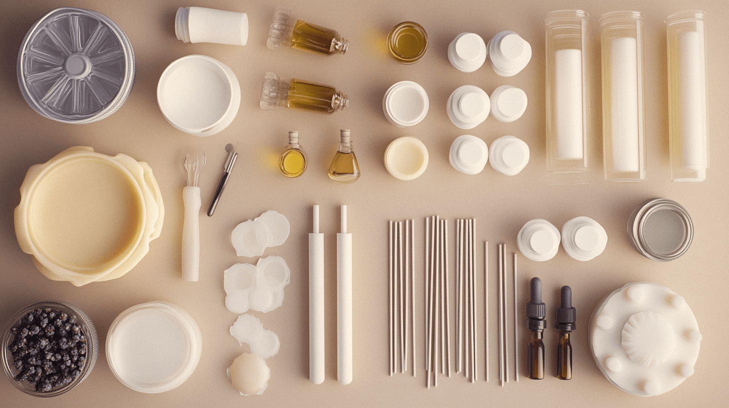 Material och verktyg för DIY-ljus