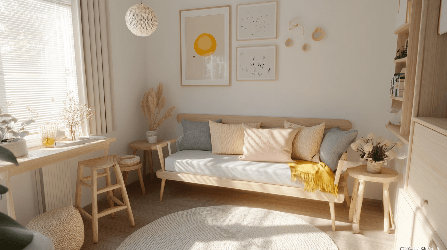 Gästrum i skandinavisk stil: Minimalistiskt och mysigt