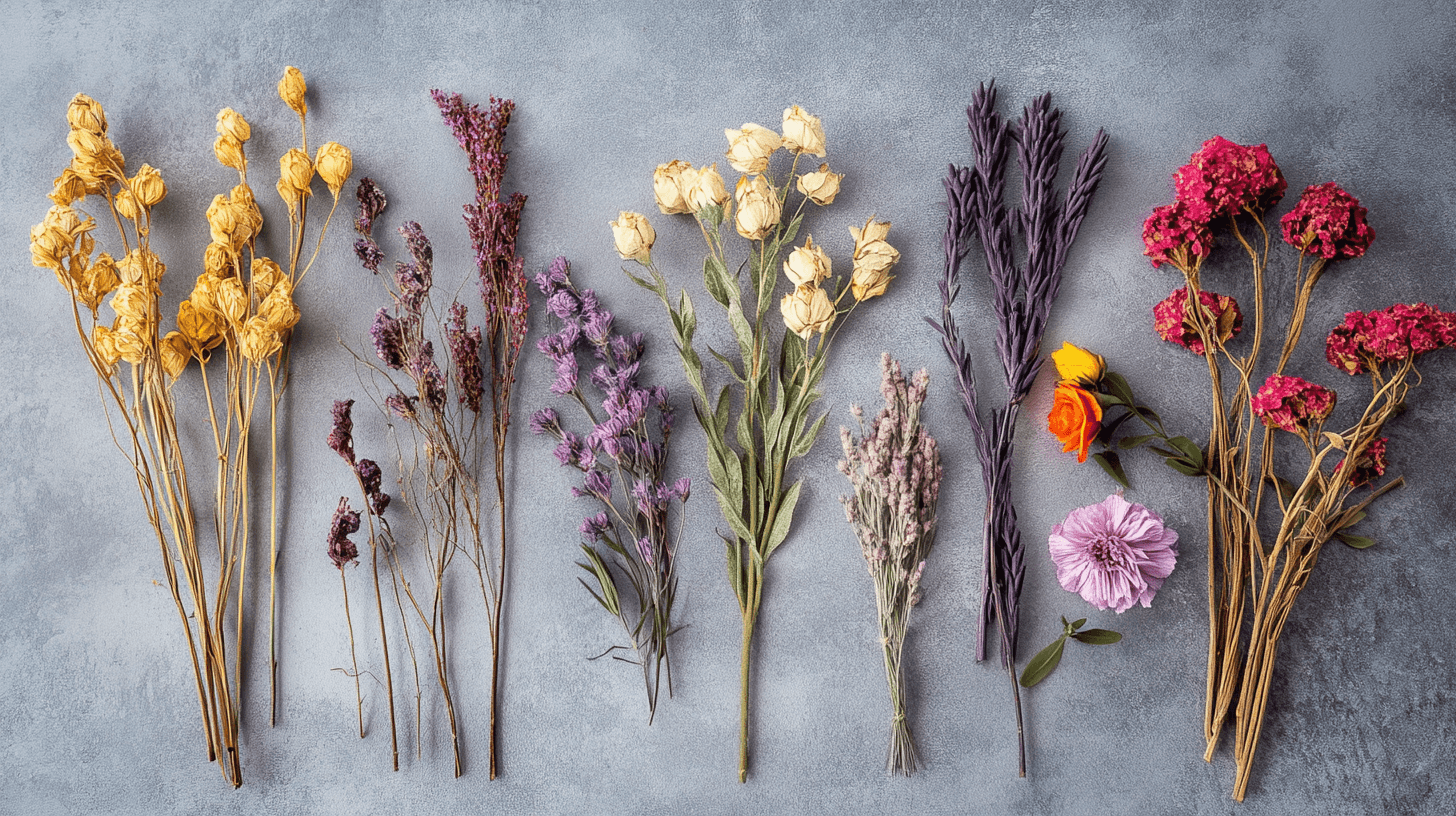 Mångfalden av torkade blommor: Vilka blommor är lämpliga?